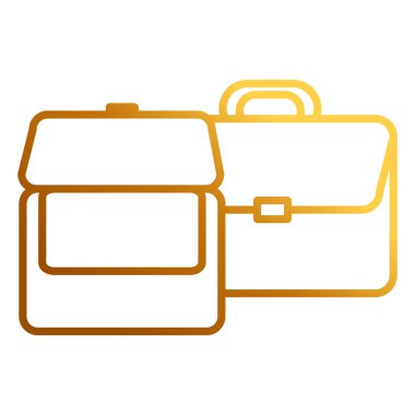 Portföy çanta izole simgesi