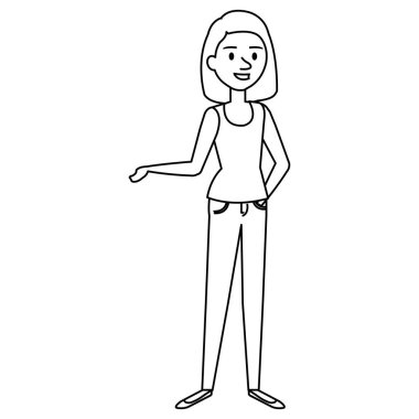 güzel ve genç kadın karakter