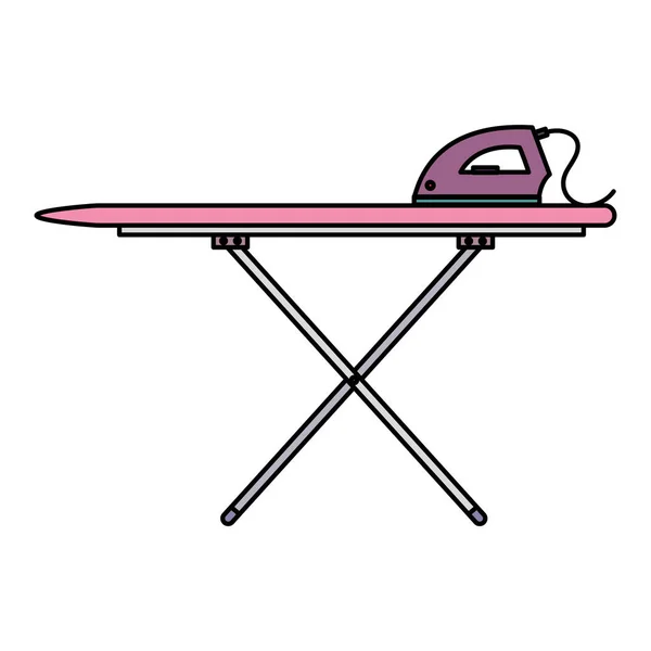 Ironing board laundry service — Stock Vector
