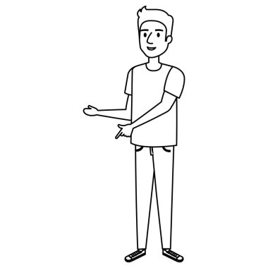 genç adam avatar karakter