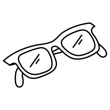 göz gözlük izole simgesini