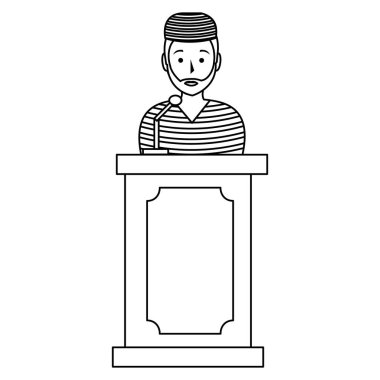 sahne avatar karakteri mahkum