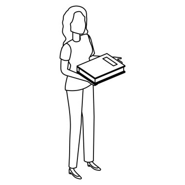 ders kitapları kadınla