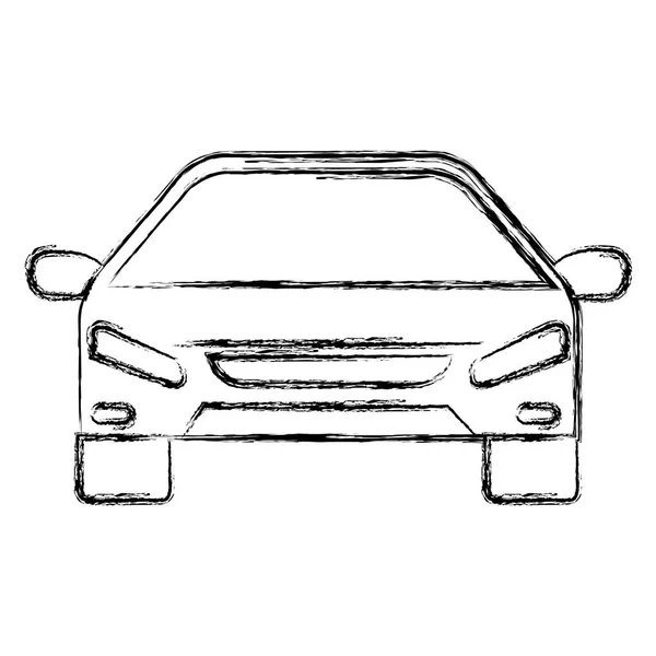 Coche sedan front vehicle icon — Vector de stock