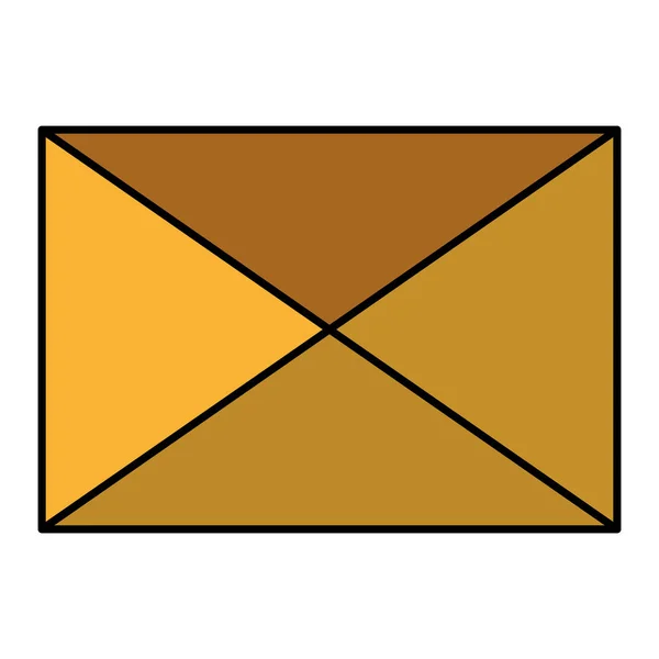 Plicuri e-mail pictogramă izolată — Vector de stoc