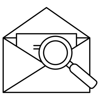 Büyüteci olan zarf iletisi