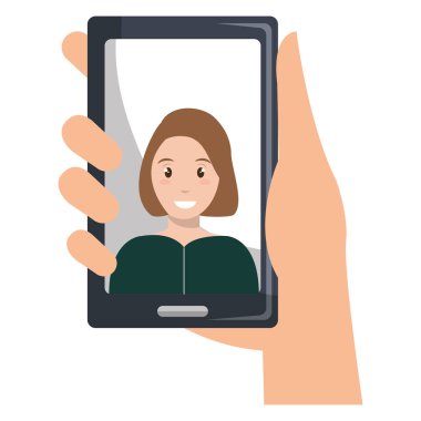 smartphone aygıt kadınla