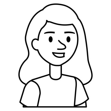 güzel ve genç kadın karakter