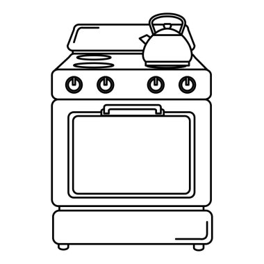 Mutfak fırın cihaz simgesi