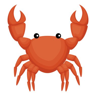 yengeç deniz izole simgesi