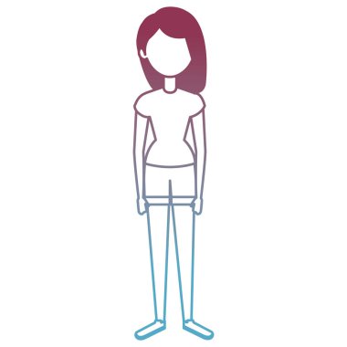 güzel ve genç kadın karakter