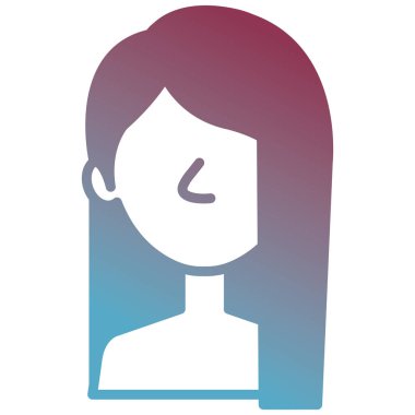 güzel ve genç kadın gömleksiz karakter