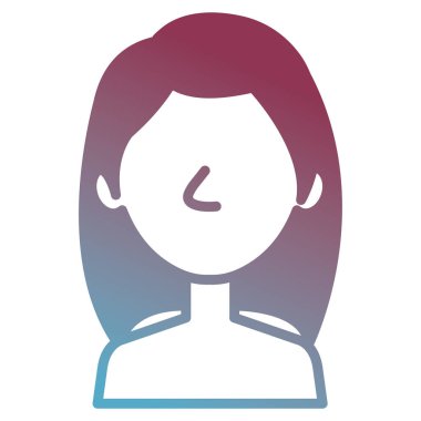 güzel ve genç kadın gömleksiz karakter