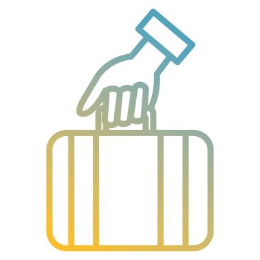 Bavul seyahat ile el