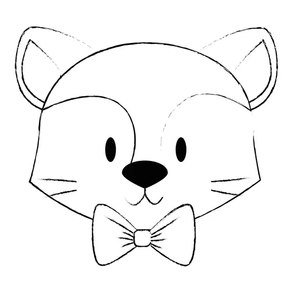 Personnage de renard mignon et adorable — Image vectorielle