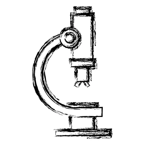Microscoop laboratorium geïsoleerd pictogram — Stockvector