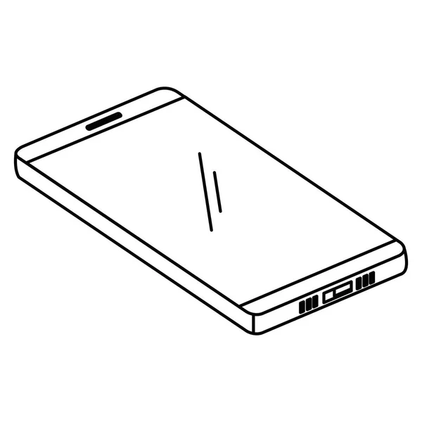 Пристрій смартфона ізольована піктограма — стоковий вектор