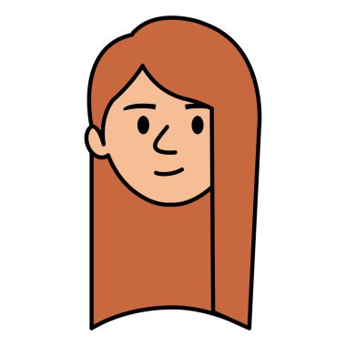 güzel ve genç kadın baş