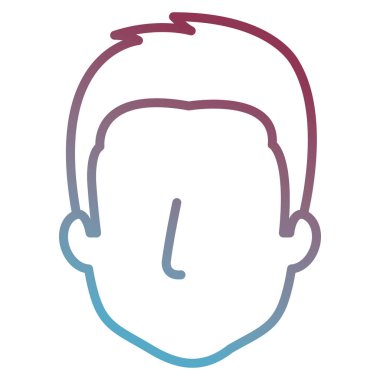 genç adam baş avatar karakter