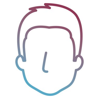 genç adam baş avatar karakter