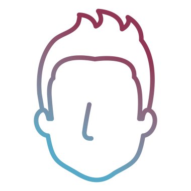 genç adam baş avatar karakter