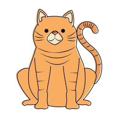 sevimli kedi maskotu karakteri