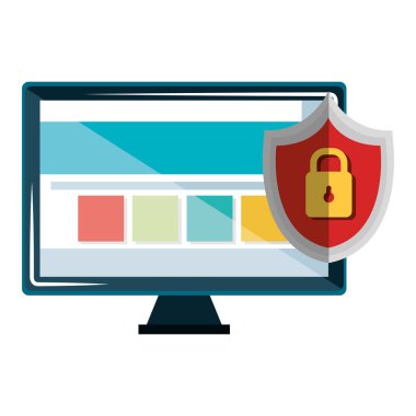 Shield asma kilidi ile monitör bilgisayar