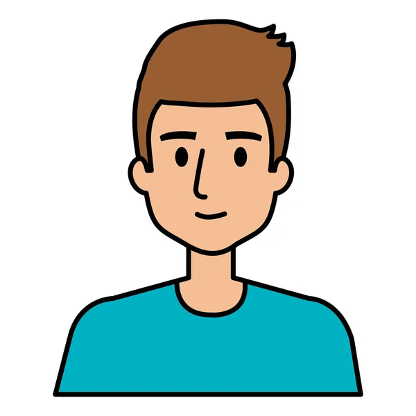 Jovem avatar personagem — Vetor de Stock