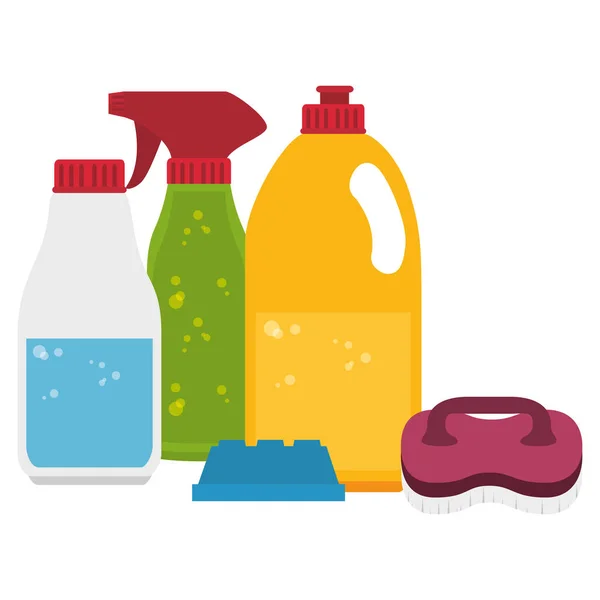 Wasserette en huishoudelijke producten — Stockvector