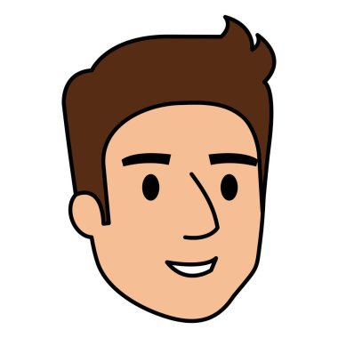 genç adam baş avatar karakter