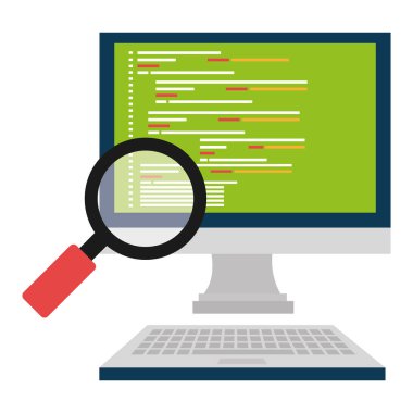 Büyüteç ile bilgisayar masaüstü