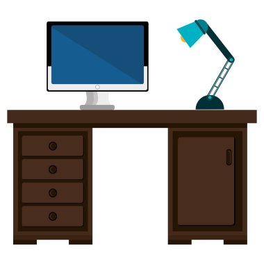 ofis çalışma masası ve Masaüstü sahne ile