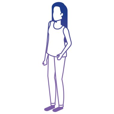 güzel ve genç kadın karakter