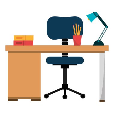 Masa ve sandalye sahne ile Ofis İşyeri