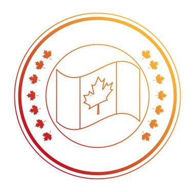 Kanadalı bayrak mühür damgası