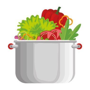 mutfak tenceresinde pişirme sebze