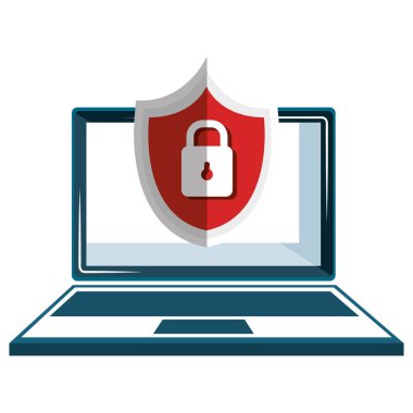 kalkan asma kilit ile dizüstü bilgisayar