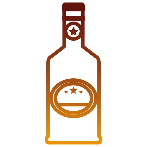 Garrafa de vinho bebida ícone — Vetor de Stock