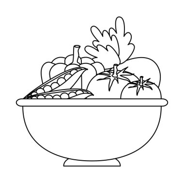 mutfak kasesinde sebze