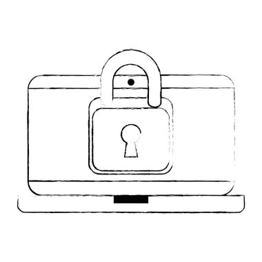 dizüstü bilgisayar ile asma kilit