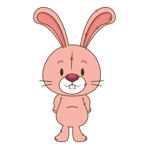 Cute and adorable rabbit character — Stock Vector