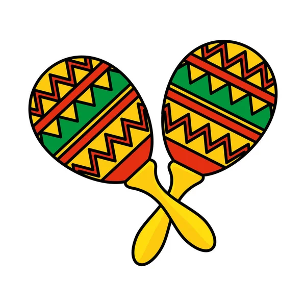 Мексиканський маракас ізольована ікона — стоковий вектор