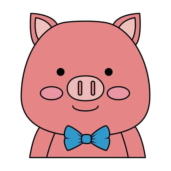 Cute Pig znak ikona — Wektor stockowy