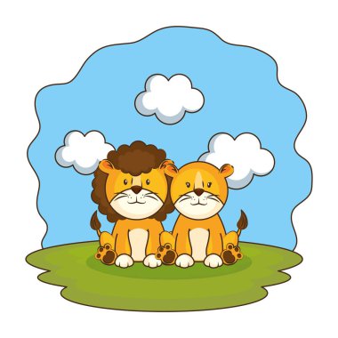 kampta sevimli aslançift