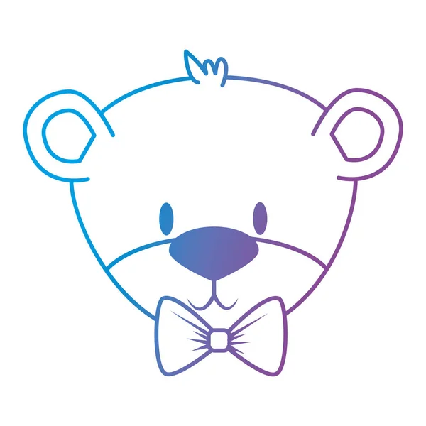 Χαριτωμένο και αξιολάτρευτο αρκούδα αρκουδάκι χαρακτήρας — Διανυσματικό Αρχείο