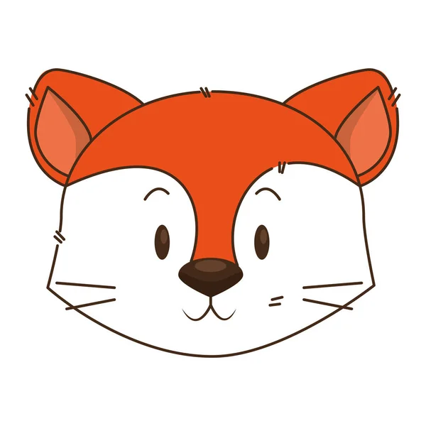 可爱和可爱的狐狸字符 — 图库矢量图片