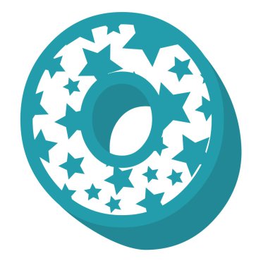 yıldız desenli sevimli sayı sıfır