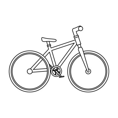 Bisiklet araç izole simgesi
