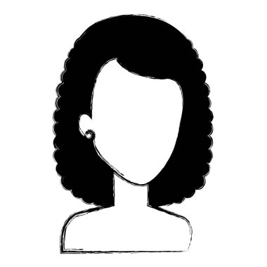 güzel ve genç kadın gömleksiz karakter