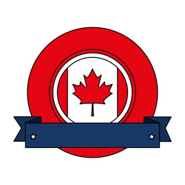 şerit çerçeveli kanada bayrağı